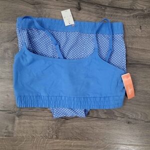 Women's bralette & shorts set size L by Colsie NWT